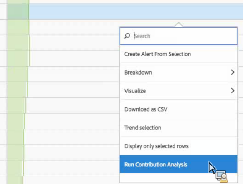 Run Contribution Analysis in Adobe Analytics Workspace